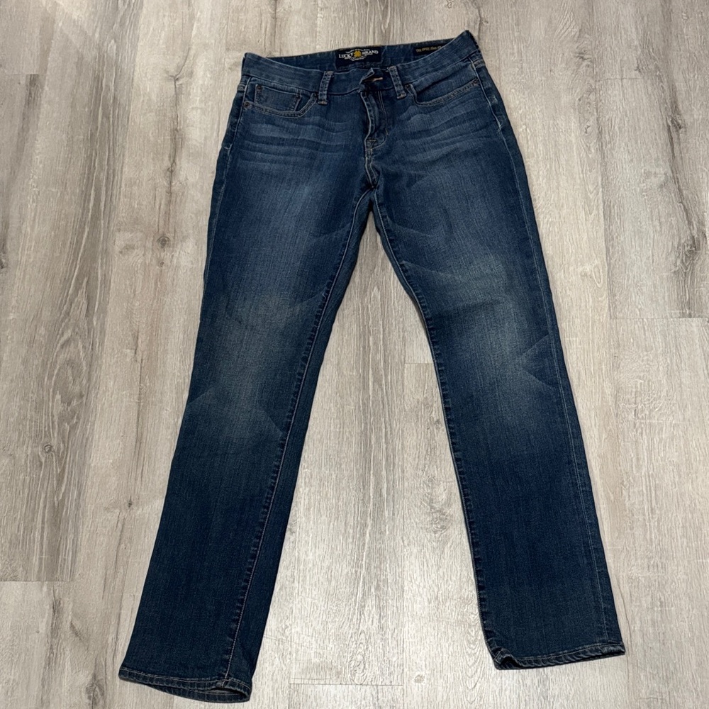 Lucky Brand Women's Dark Blue Straight Leg Jeans